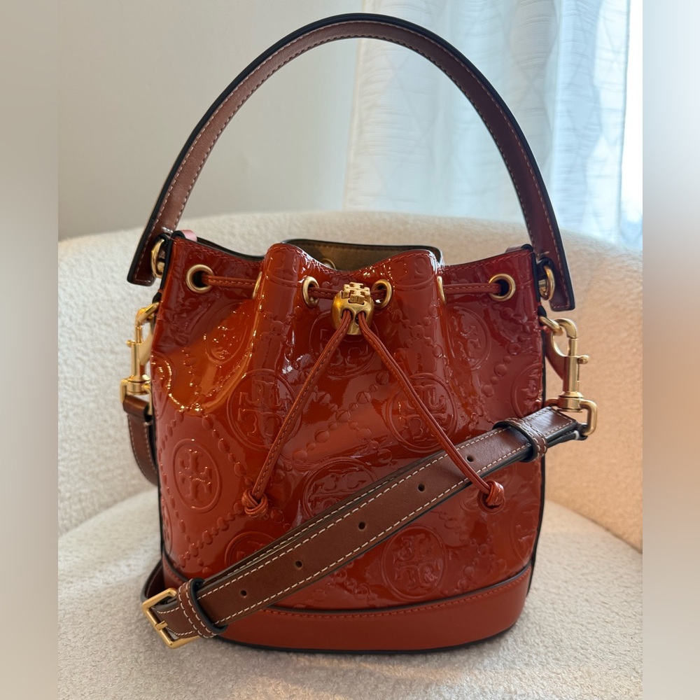 Tory Burch T Monogram Bucket Bag